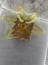 1960's Vintage Viking Epic Golden Honey Pulled Glass Fruit Bowl