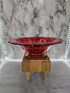 1970's Vintage Tiara Indiana Glass Sunset Amerina Constellation Flared Fruit Bowl