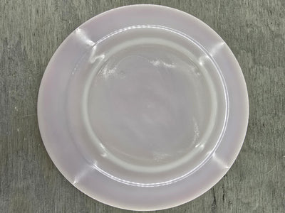 1950's Vintage Hazel Atlas Milk Glass Peach Dinner Plate