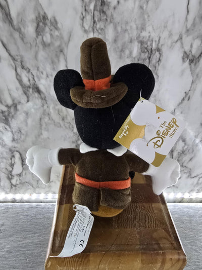 Modern The Disney Store Mini Bean Bag Mickey Mouse Pilgram Thanksgiving Plush Stuffie with original Tag