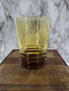 1960's Vintage MCM Libbey Malibu Amber Juice Glasses set of 6