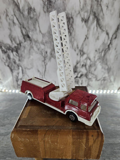 1970's Vintage Mini Metal Fire Truck by Tootsie Toys-Made in China