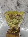 1950's Vintage McCoy Pottery Yellow and Brown Grape Cluster Vase