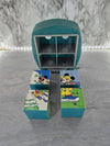 Vintage Walt Disney Mickey Unlimited Puzzle Jewelry Chest Four Seasons Mickey, Minnie, Pluto and Donald