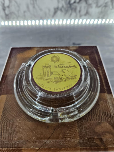 1970's Vintage Las Vegas Sands Casino Glass Ashtray