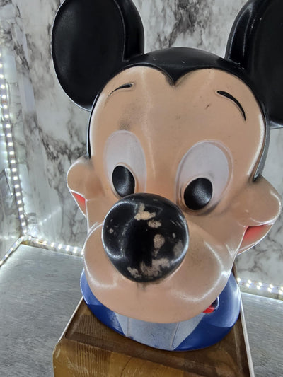 1971 Vintage Walt Disney Play Pal Plastics Mickey Mouse Coin Bank