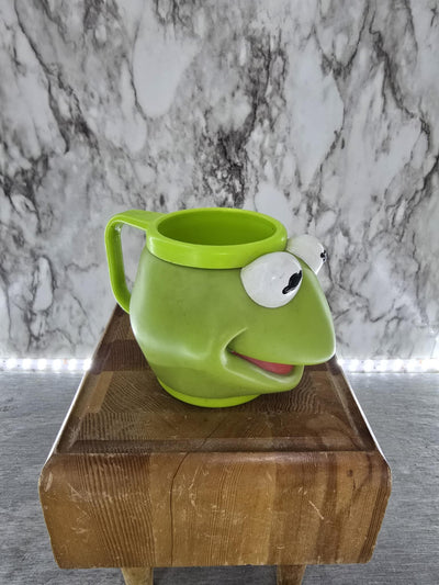 1990's Vintage Applause Inc. Plastic Kermit the Frog Childs Drinking cup