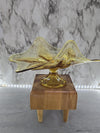 1960's Vintage Viking Epic Golden Honey Pulled Glass Fruit Bowl