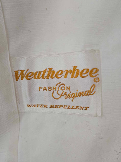 1960's Vintage Weatherbee Fashion White rain jacket