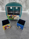 Vintage Walt Disney Mickey Unlimited Puzzle Jewelry Chest Four Seasons Mickey, Minnie, Pluto and Donald