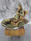 1973 Vintage Nature Craft "Serenade" hand painted in England Stoneware statue #831