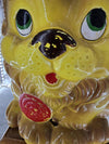 1960's Vintage Rare Wizard of Oz Cowardly Lion Ceramic Cookie Jar with Crown and Lollypop made in Japan