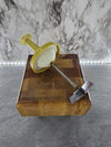 1950's Vintage Federal Housewares Glass Jar Plunger Styled Nut and Onion Chopper