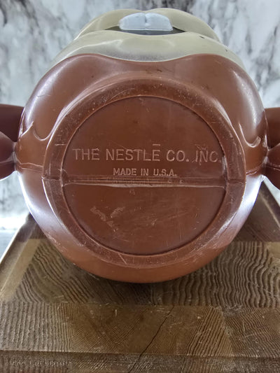 1970's Vintage Nestle Quik Rabbit Brown Plastic Mug with The Ears as Handles