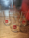 1970's Vintage Rare Promotional UnCola 7Up glasses set of 3