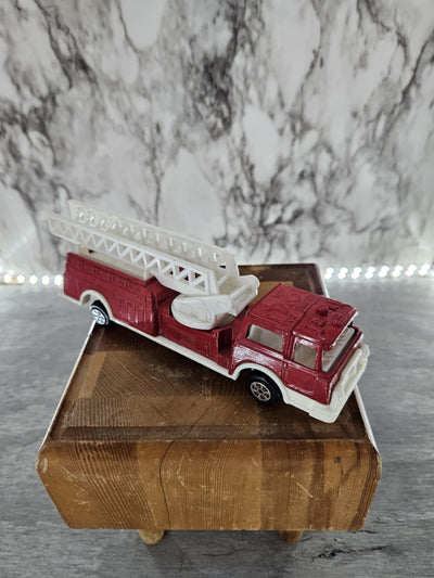 1970's Vintage Mini Metal Fire Truck by Tootsie Toys-Made in China