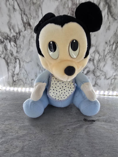 1984 Vintage Walt Disney Playskool Baby Mickey Mouse Plush Stuffie