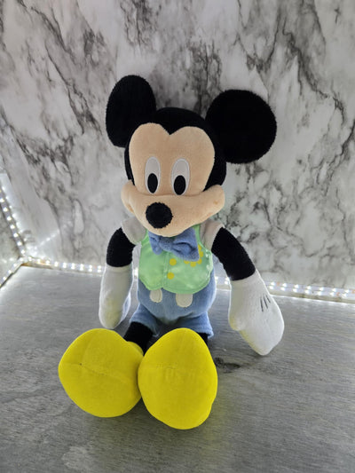 Modern Disney Store Mickey Mouse Plushie Easter Blue and Green Outfit