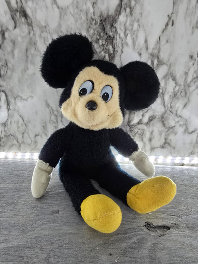 1970's Vintage Walt Disney Mickey Mouse Plush Stuffie