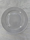 1950's Vintage Hazel Atlas Milk glass Grey Dinner plate