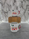 1970's Vintage Ceramic Santa Mug Christmas Decor-Set of Two