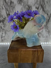 1950's Vintage Shawnee Pottery Pink and Blue Elephant Baby Shower/ Nursery Decor Planter- Made in Japan