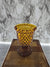 1960's Vintage MCM Amber Hobnail Glass Reijmyre Glasbruk Scandinavian Votive Candle Holder