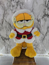 Vintage Garfield the Cat Stuffed Animal Dressed as Santa Christmas Decor Made by Play by Play