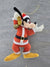 Vintage Walt Disney Christmas Figurine Flocked Goofy with Bell Christmas Ornament