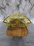 1970's Vintage Indiana Glass Company Honey Amber Triangular Glass Candy Dish