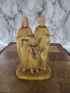 1960's Vintage Celluloid Hand Painted Dashboard Jesus and Family Magnetic Figures- Made in Hong Kong