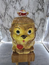 1960's Vintage Rare Wizard of Oz Cowardly Lion Ceramic Cookie Jar with Crown and Lollypop made in Japan