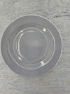 1950's Vintage Hazel Atlas Milk Glass Grey Salad Plate