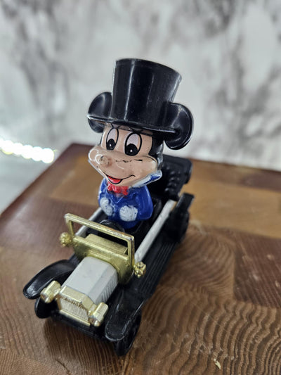 1970's Walt Disney Mickey Mouse Mini Toy Car by Tomy-Made in Japan