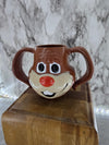 1970's Vintage Nestle Quik Rabbit Brown Plastic Mug with The Ears as Handles