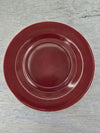 1950's Vintage Hazel Atlas Milk Glass Burgandy Salad plate