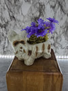 1950's Vintage Ceramic/ Porcelain West Highland Yorkshire Terrier Dog Figurine Planter-Made in Japan