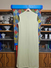 1960's Vintage Lime Green sleeveless button up dress