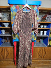 1960's Vintage Batike Block Print Indian Maxi Dress by Kaiser