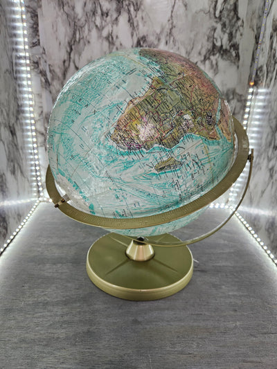 1990's Vintage Spinning Globe World Ocean Series