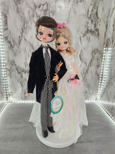 1960's Vintage Mod Big Eyed Bradley Weddings Dolls- made in Japan