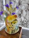 1950's Vintage Ceramic Parrekeet Planter