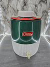 1966 Vintage Coleman Snow-Lite Green 2 Gallon Drink Jug with cup in original box