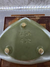 1950's Vintage USA Pottery Ceramic Green Trinket  Dish