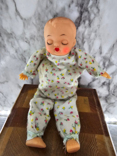 1960's Vintage Lazy Days Animatronic Windup Baby Doll-Made in Japan