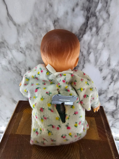 1960's Vintage Lazy Days Animatronic Windup Baby Doll-Made in Japan