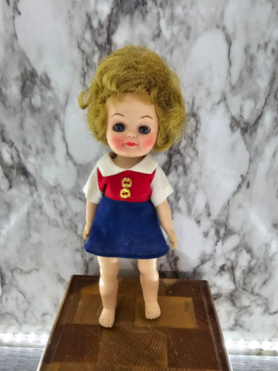 1965 Vintage EFFANBEE "Fluffy"Doll in Campfire Girl Outfit