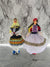 1970's  Vintage Greek Souvenir Dolls in Traditional Dress-set of two