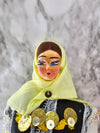 1970's  Vintage Greek Souvenir Dolls in Traditional Dress-set of two