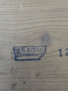 1940's Antique J.B.Deere Cedar Craft "Pins and Buttons" Wooden Souvenir  Box